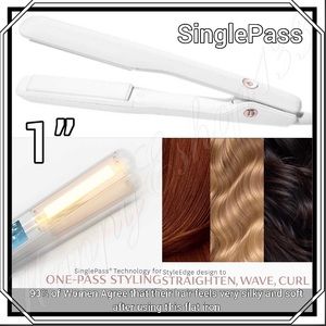 T3 SinglePass Professional Ceramic 1” Straightening Flat Iron